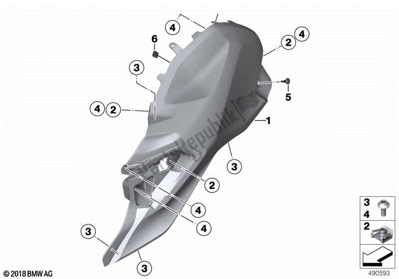 Todas las partes para Tapa Del Tanque, Lateral de BMW G 310 GS K 02 2016 - 2020