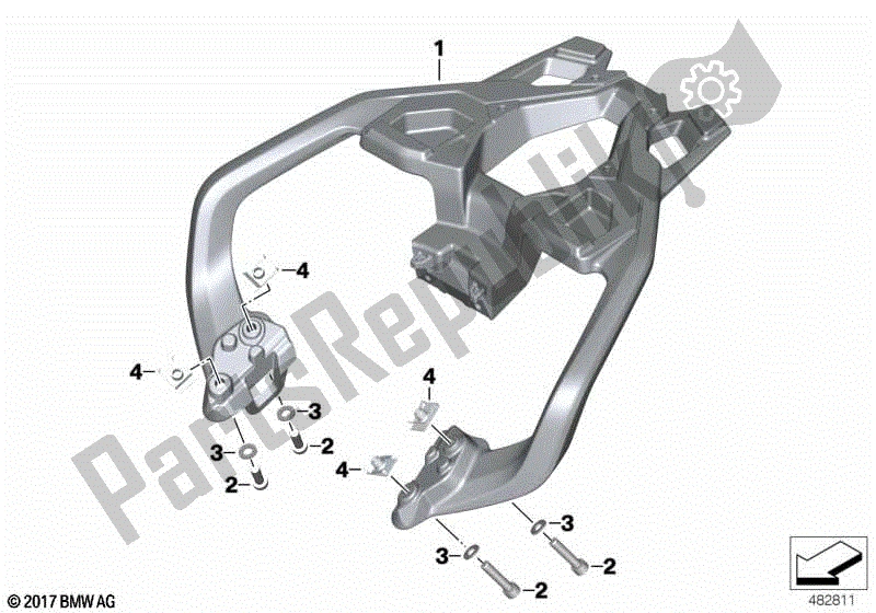 All parts for the Baggage Porter of the BMW G 310R K 03 2016 - 2020