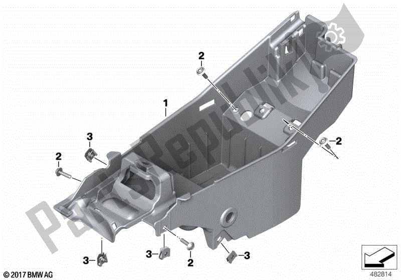 Todas las partes para Bandeja De La Batería de BMW G 310R K 03 2016 - 2020