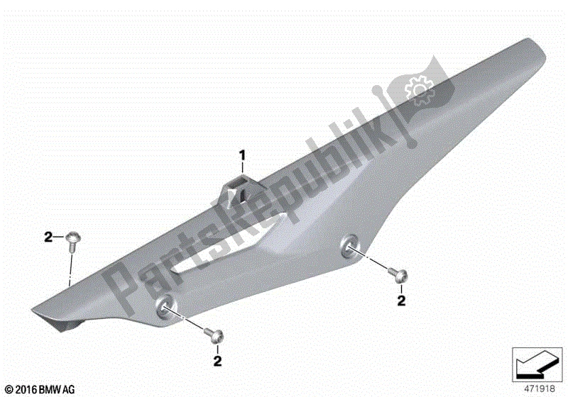 Todas las partes para Protector De Cadena de BMW G 310R K 03 2016 - 2020