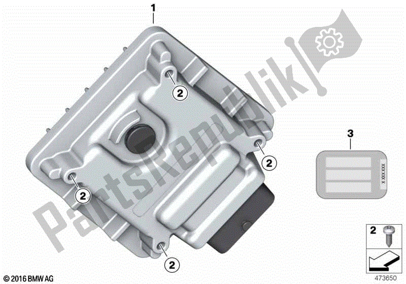 Todas las partes para Unidad De Control Bms-e2b de BMW G 310R K 03 2016 - 2020