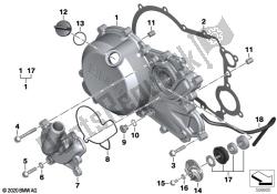 coperchio dell'alloggiamento del motore, a destra