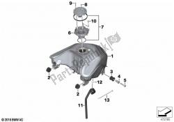 Fuel tank/mounting parts