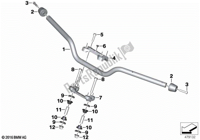 Todas las partes para Manillar de BMW G 310R K 03 2016 - 2020