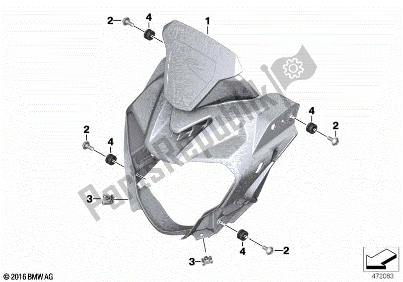 Todas las partes para Montaje Del Faro de BMW G 310R K 03 2016 - 2020