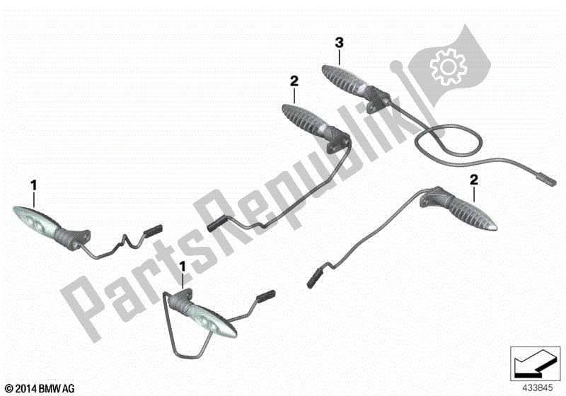 Todas las partes para Indicadores De Giro Led de BMW G 310R K 03 2016 - 2020