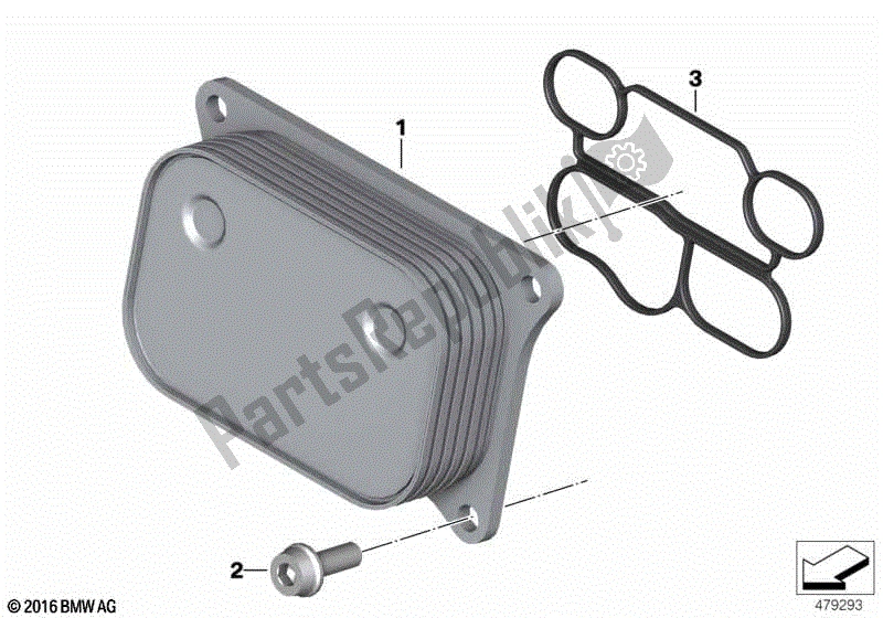 Todas las partes para Intercambiador De Calor De Aceite A Agua de BMW G 310R K 03 2016 - 2020