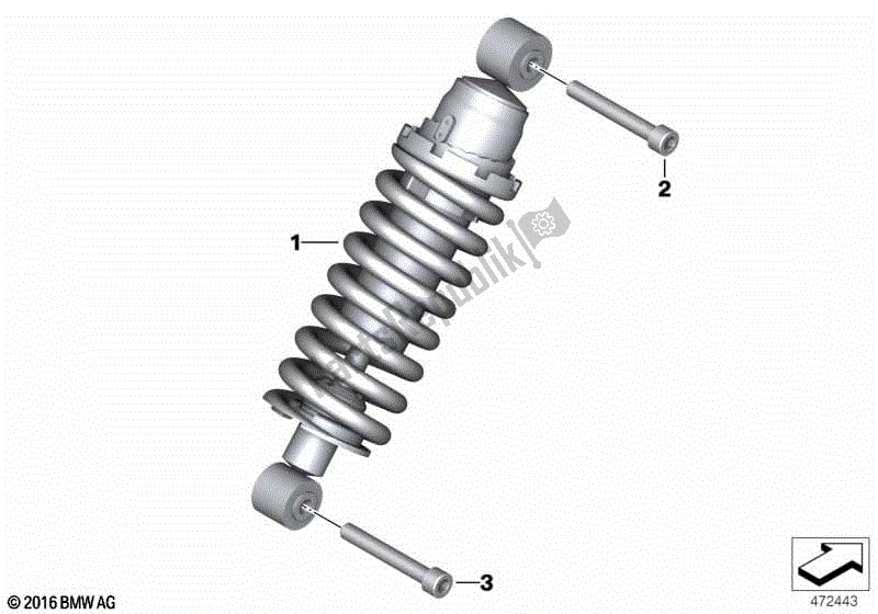 Todas las partes para Puntal De Resorte de BMW G 310R K 03 2016 - 2020