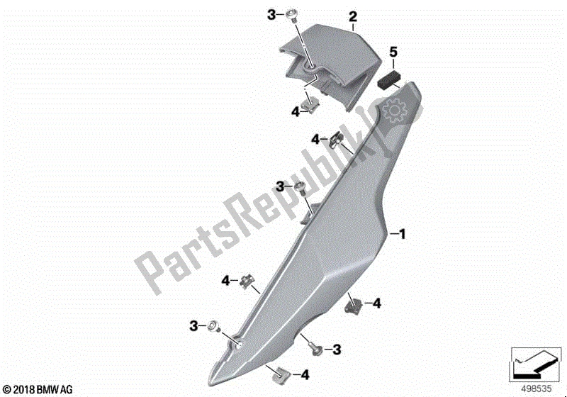 Todas las partes para Carenado De Cola En Blanco de BMW G 310R K 03 2016 - 2020