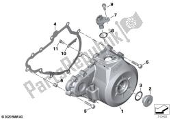 coperchio dell'alloggiamento del motore, sinistro