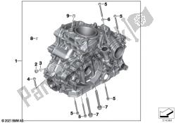 piezas de montaje de la carcasa del motor