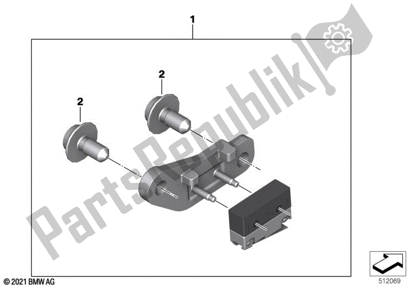 Todas las partes para Set Brake Light Switch Foot Brake de BMW G 310R K 03 2021