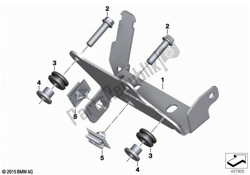 Todas las partes para Terminal De Enchufe De Soporte de BMW G 450X K 16 2009 - 2010