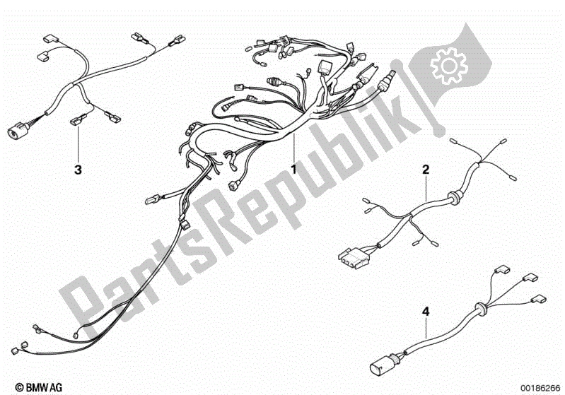 Todas las partes para Arnés De Cable de BMW G 450X K 16 2009 - 2010