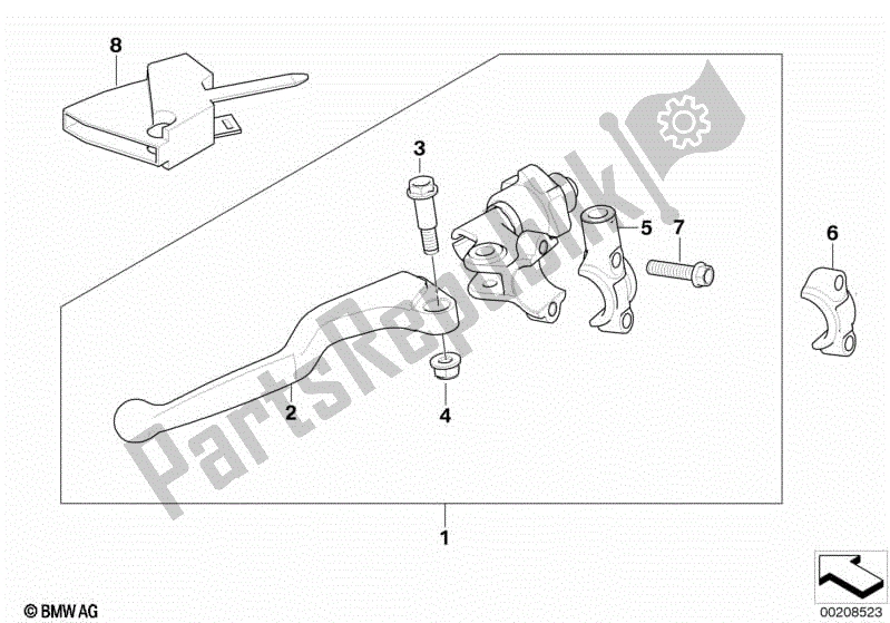 Todas las partes para Conjunto De Control De Embrague de BMW G 450X K 16 2009 - 2010