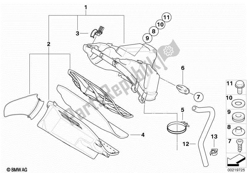 Toutes les pièces pour le Système De Son D'admission du BMW G 450X K 16 2009 - 2010