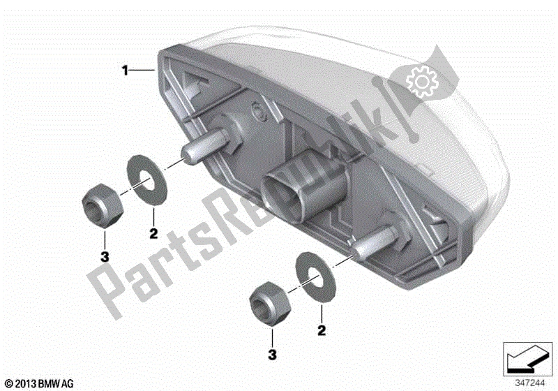 Todas las partes para Luz Trasera Led de BMW G 450X K 16 2009 - 2010