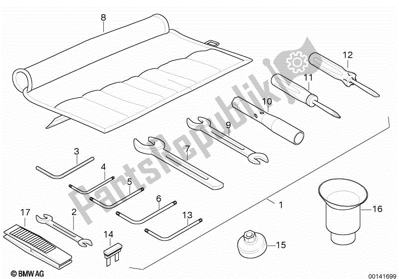 Todas las partes para Herramienta De Coche de BMW G 650 Xchallenge K 15 2006 - 2007