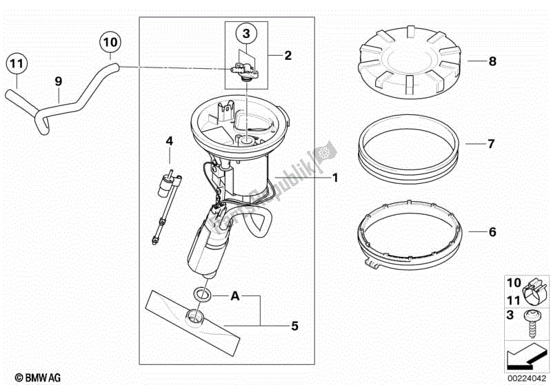 Todas las partes para Bomba De Combustible de BMW G 650 Xchallenge K 15 2006 - 2007