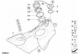 Fuel tank/mounting parts