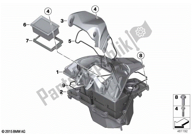 Alle onderdelen voor de Inlaat Geluidssysteem van de BMW G 650 Xchallenge K 15 2006 - 2007