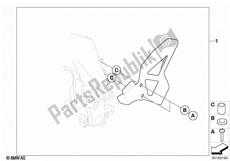 Todas las partes para Kit, Protector De Cuadro de BMW G 650 Xchallenge K 15 2006 - 2007