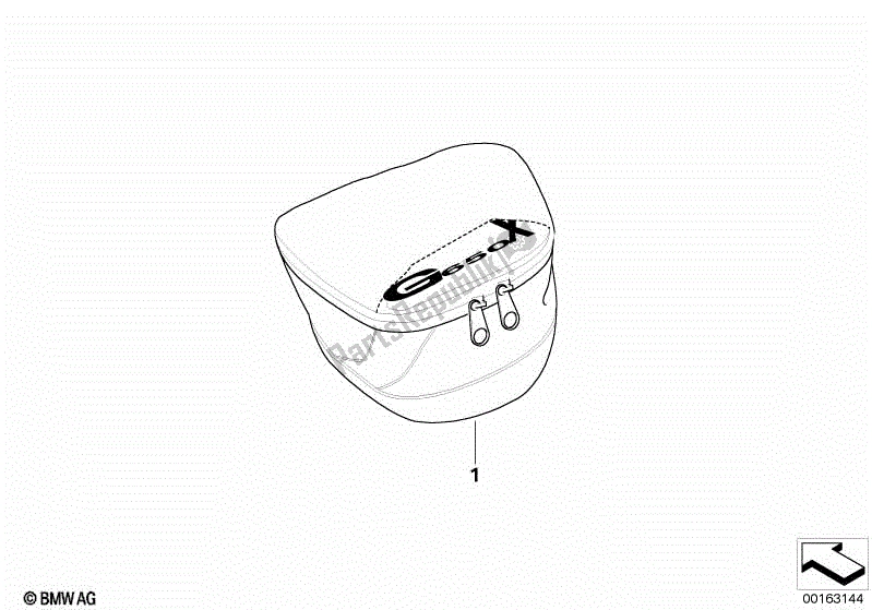 Todas las partes para Bolsillo Trasero de BMW G 650 Xchallenge K 15 2006 - 2007