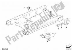 Rear wheel swinging arm