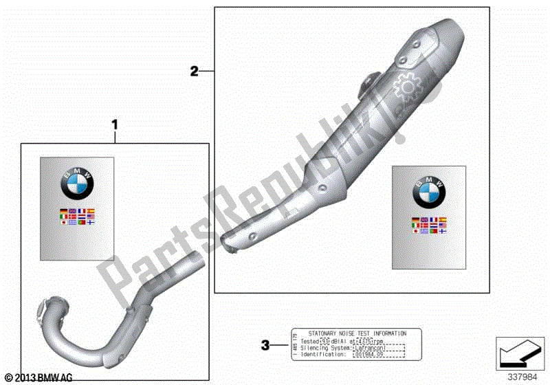 Todas las partes para Silenciador Deportivo de BMW G 650 Xchallenge K 15 2006 - 2007
