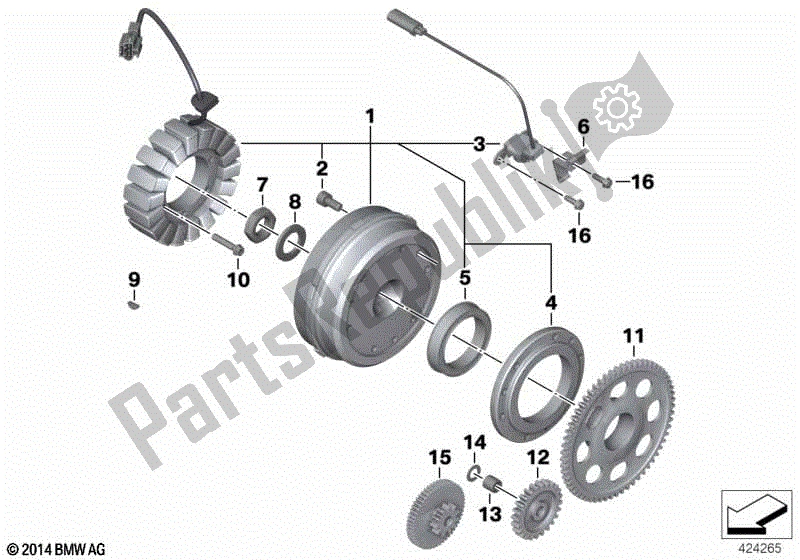 Todas las partes para Alternador de BMW G 650 Xcountry K 15 2006 - 2007