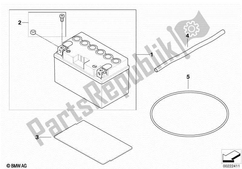 Todas las partes para Batería de BMW G 650 Xcountry K 15 2006 - 2007