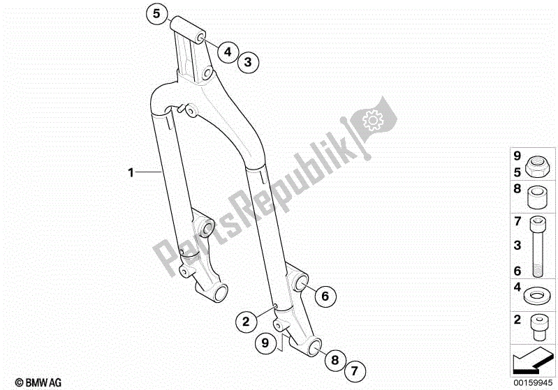 Todas las partes para Soporte Del Motor de BMW G 650 Xcountry K 15 2006 - 2007