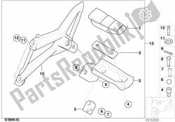 Footpeg plate/Rear footpeg