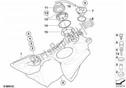 Fuel tank/mounting parts