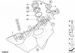 zbiornik paliwa / elementy mocujące