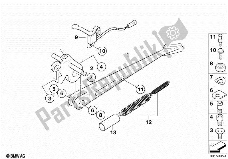 Todas las partes para Costado de BMW G 650 Xcountry K 15 2006 - 2007