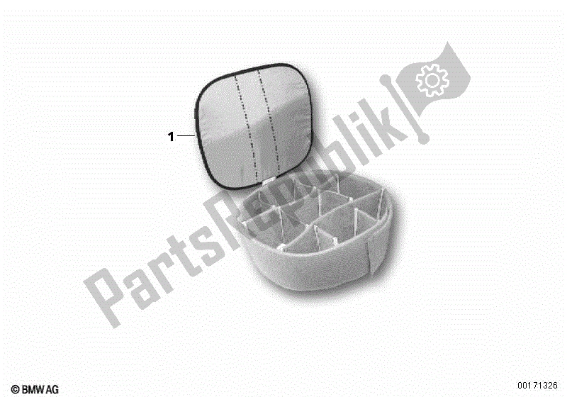 Todas las partes para Inserto Vario, Alforja Sobre Depósito de BMW G 650 Xcountry K 15 2006 - 2007