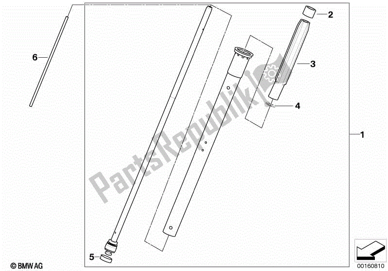 Tutte le parti per il Assorbitore del BMW G 650 Xcountry K 15 2007 - 2008