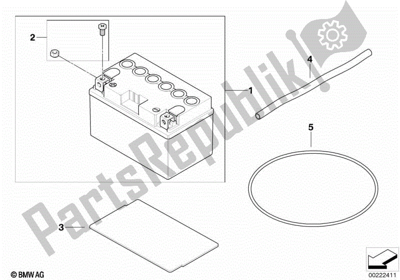 Todas las partes para Batería de BMW G 650 Xcountry K 15 2007 - 2008