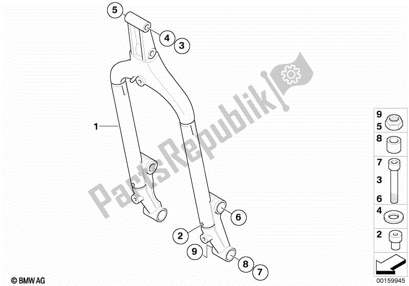 Todas las partes para Soporte Del Motor de BMW G 650 Xcountry K 15 2007 - 2008