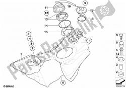 zbiornik paliwa / elementy mocujące