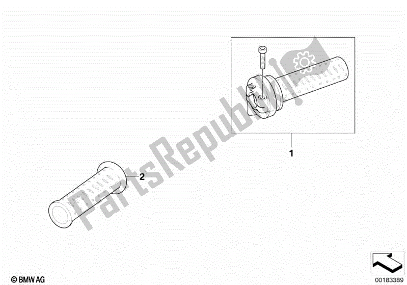 Todas las partes para Puños Del Manillar de BMW G 650 Xcountry K 15 2007 - 2008