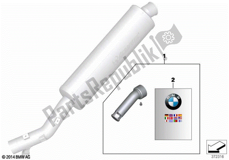 Todas las partes para Inserto De Silenciador de BMW G 650 Xcountry K 15 2007 - 2008