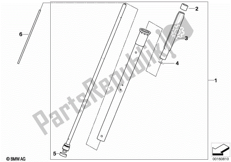 Alle onderdelen voor de Absorber van de BMW G 650 Xmoto K 15 2006 - 2007