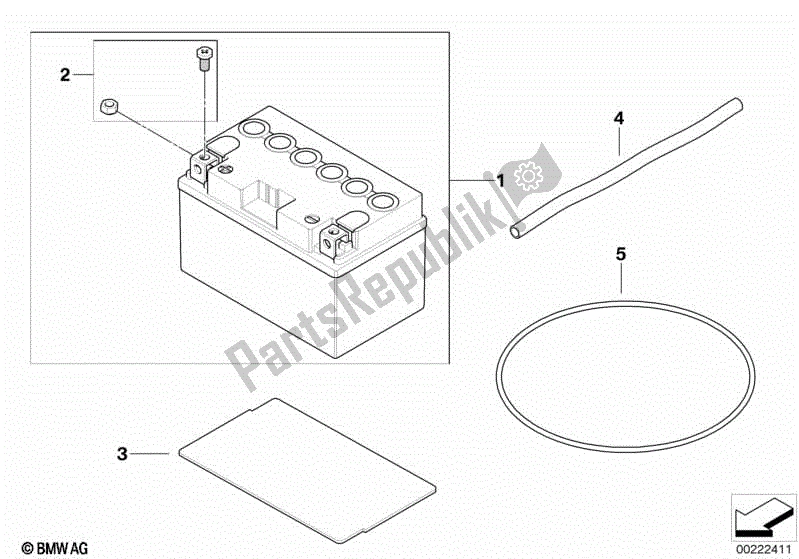 Todas las partes para Batería de BMW G 650 Xmoto K 15 2006 - 2007