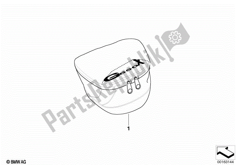 Alle onderdelen voor de Achterzak van de BMW G 650 Xmoto K 15 2006 - 2007