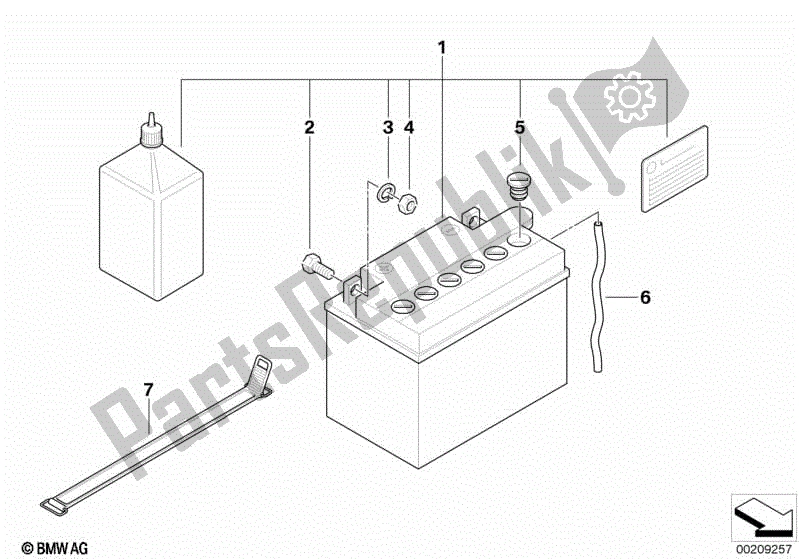 Toutes les pièces pour le Batterie du BMW G 650 GS R 131 2008 - 2010