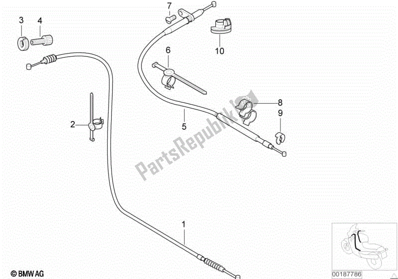 Todas las partes para Cables Bowden de BMW G 650 GS R 131 2008 - 2010