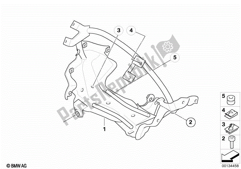 Todas las partes para Soporte F Panel De Acabado De La Cabina de BMW G 650 GS R 131 2008 - 2010