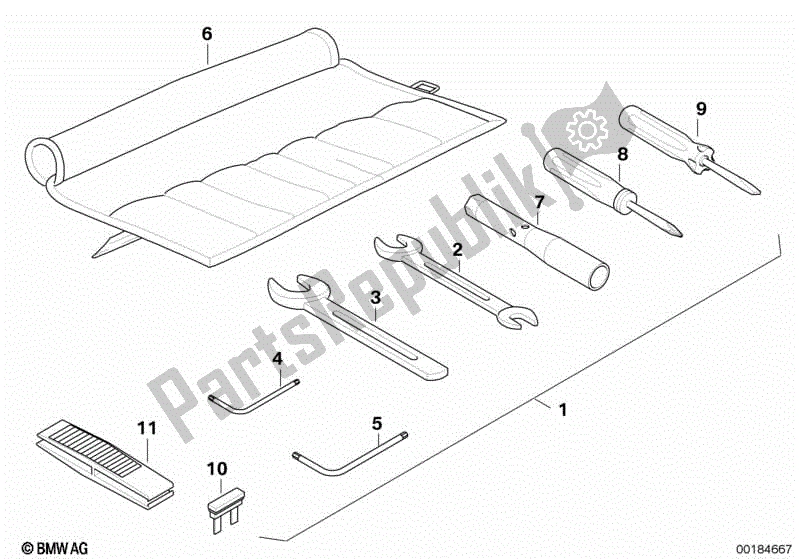 Todas las partes para Herramienta De Coche de BMW G 650 GS R 131 2008 - 2010